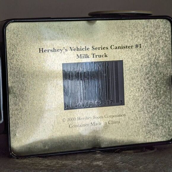 Vintage Hershey Vehicle Series Tin Canister Milk Truck Chocolate 7X4.5X3.5 - Picture 7 of 10